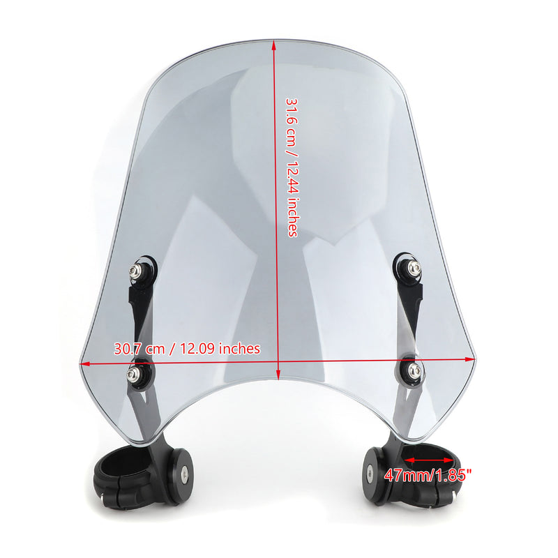 ABS Plastic Motorcycle Windscreen Windshield for Harley Dyna Softail Models Generic