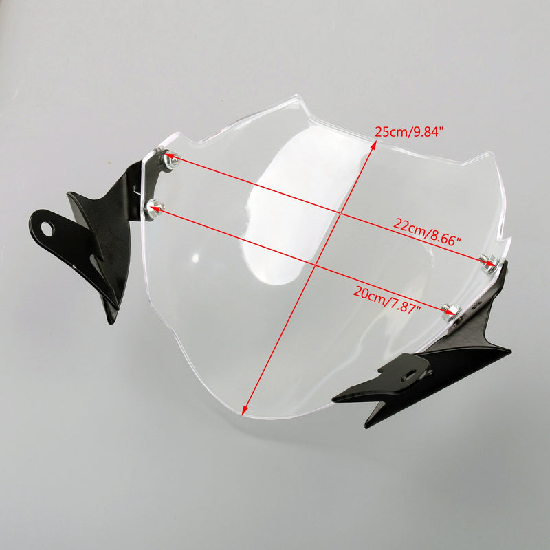 Fly Wind Screen Windshield For Ducati Monster 659/696/795/796 Generic