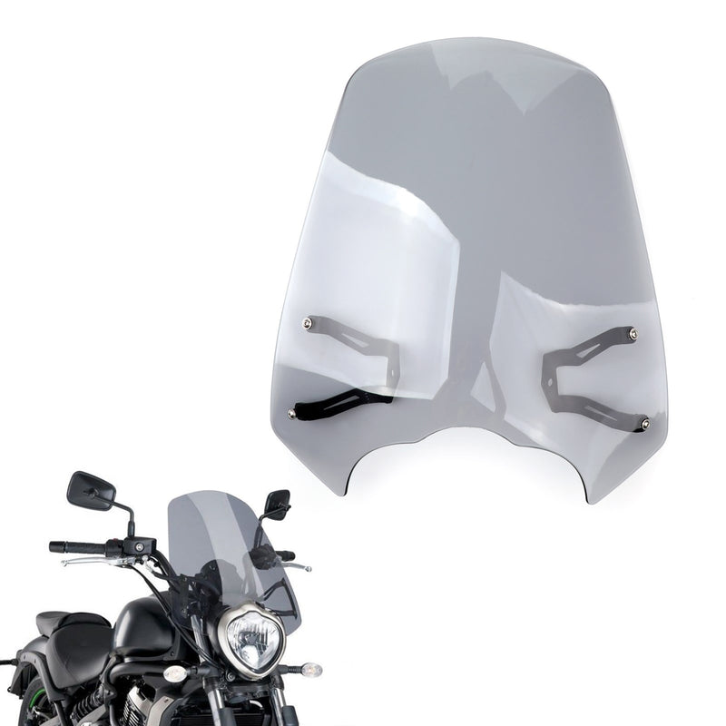 Windscreen Windshield Screen w/Bracket For 2015-2024 Kawasaki Vulcan S EN 650 Generic