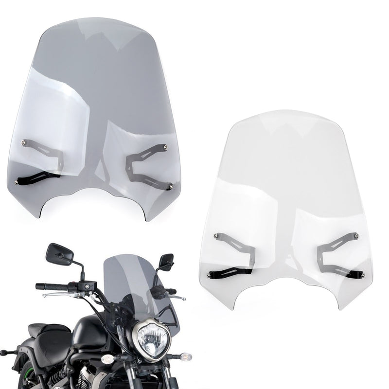 Windscreen Windshield Screen w/Bracket For 2015-2024 Kawasaki Vulcan S EN 650 Generic