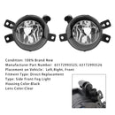 Pair Front  Fog Light Without Bulb For BMW X1 E84 2009-2015 63172993526