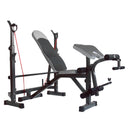 Full Body Workout Adjustable Weight Bench Folding Bench Press W/Barbell Rack