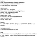 2PCS Bumper Fog Light Lamp Cover Grill Grille Fit Audi A4 S-line S4 2013-2015