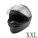 DOT Motorcycle Helmet Adult Street Full Face Orange Matte black