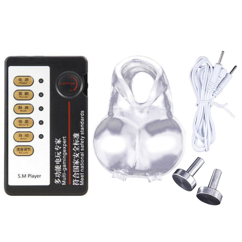 Electro Shock Penis Stretcher E-Stim Cage