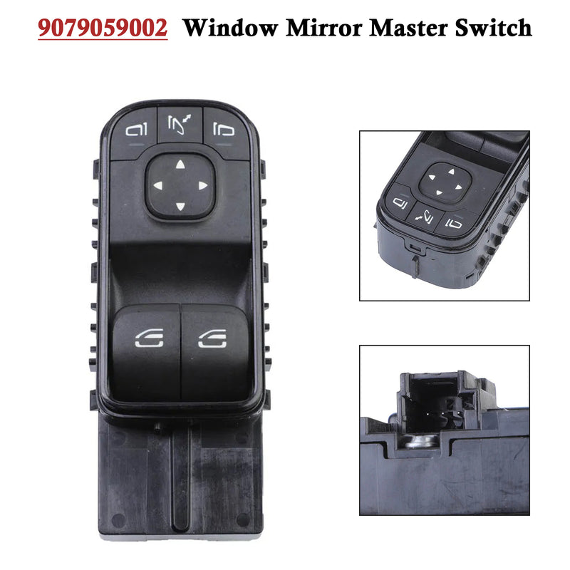 Window Mirror Master Switch for Mercedes-Benz Sprinter 3500 XD 18-21 9079059002