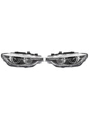 Left+Right LED Headlight For BMW 3 Series F30 F31 2016-2019 Without AFS