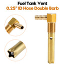 1/4" ID Hose Fuel Tank Vent 1/4"-18NPTF Thread For small and large Fuel tank