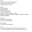 Black Front Honeycomb Fog Light Grille Cover Fit Audi A3 S-line 2021-2023