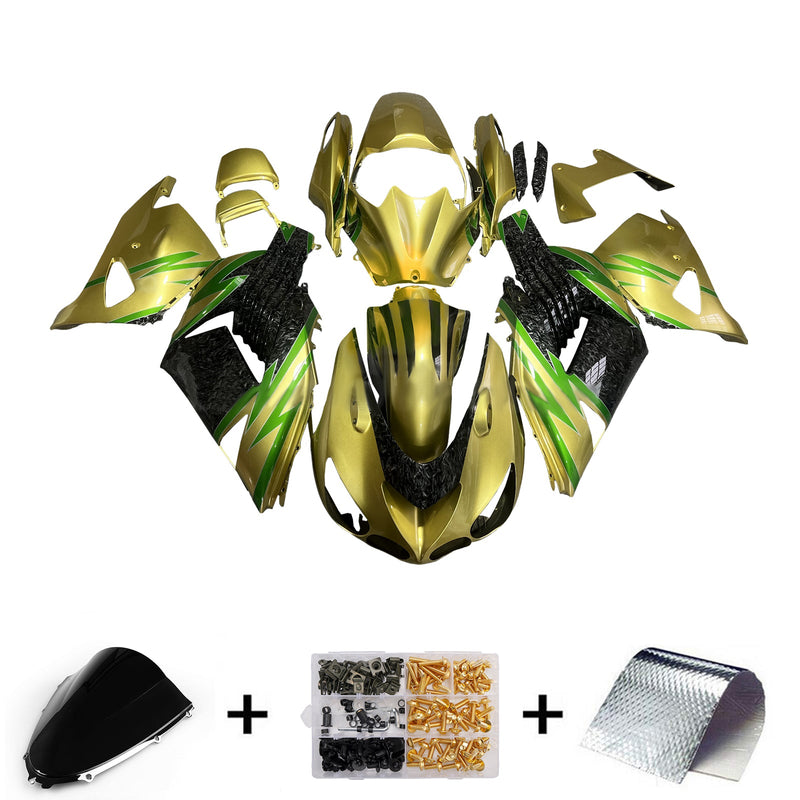 Injection Fairing Kit Bodywork fit For Kawasaki ZX14R ZZR1400 2006-2011
