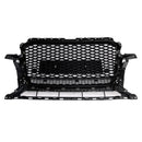 Gloss Black Front Honeycomb Bumper Grille Grill Fit Audi Q5 2013-2017