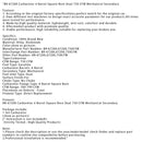 BR-67200 Carburetor 4 Barrel Square Bore Dual 750 CFM Mechanical Secondary