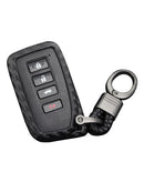 Leather Silicone Car Key Case Cover With Buckle For Lexus