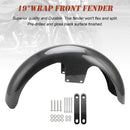 19" Wrap Front Fender ABS For Touring Electra Street Road Glide Baggers FLHT FLHR
