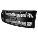 Matte Black Raptor Style Front Bumper Grille Grill Fit Ford F150 2009-2014 W/LED