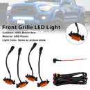 Yellow Lens Amber Light Front Grille LED Light Kit Fit Toyota Tacoma 2016-2023