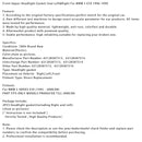 Front Upper Headlight Gasket Seal Left&Right For BMW 5 E39 1996-1999