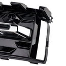 2PCS Front Bumper Fog Light Grille Trim Fit Audi A6L C8PA 2023+ Black Chrome