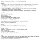 Manual Transmission G56 3rd & 4th Inner Synchro Ring