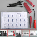 446PCS Fender Door Hood Bumper Trim Clips Body Retainer Assortment&Removal Tool