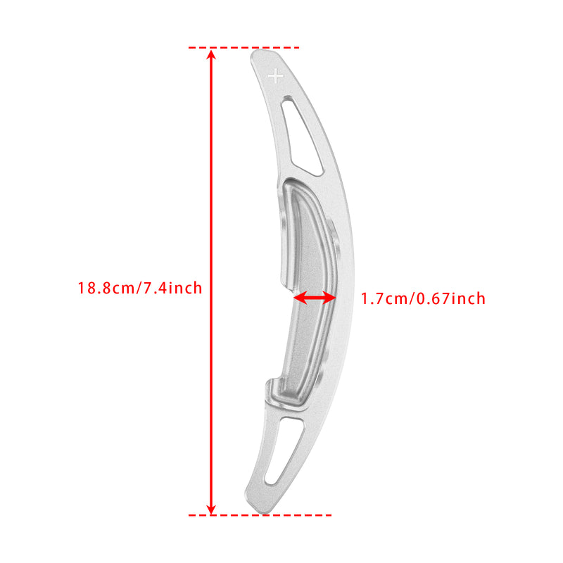 Steering Wheel Paddle Shifter Extension For BMW M3 M4 X5M X6M Aluminium Silver