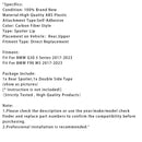 Carbon Fiber Style Rear Trunk Spoiler Wing For BMW G30 G38 F90 M5 MP 2017-2023