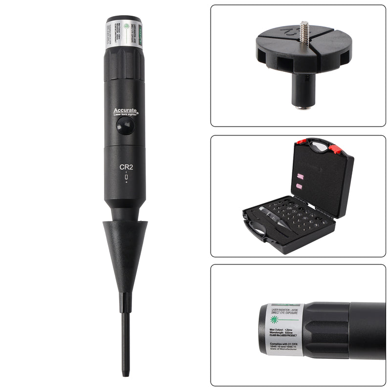 Professional Laser Bore Sight Kit Multiple Caliber Upgraded Green Bore Sighter