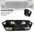 Black Front Bumper Grille Grill Fit Audi A7 C8 S7 2019-2024 W/ACC