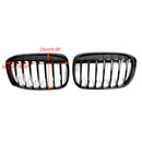 BMW X1 F48 F49 2016-2018 2PCS Gloss Black Front Kidney Grille Grill