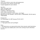 2PCS Front Lower Fog Light Cover Grille Grill Fit VW Touareg 7P 2015-2017