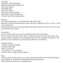 Gloss Black Rear Spoiler For Mercedes-Benz C-Class W203 01-07 Sedan