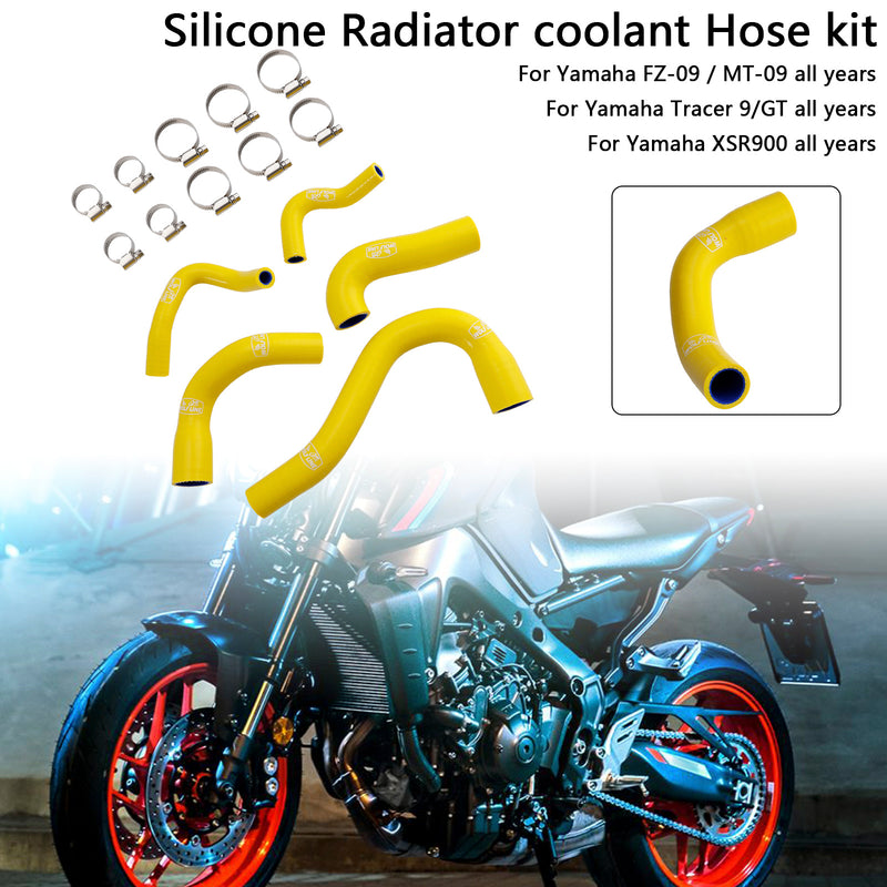 Silicone Radiator coolant Hose For Yamaha MT-09 XSR900 Tracer 9/GT all years