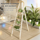 Ladder with Handrails Lightweight Portable Stepladder with Anti-Slip Pedal 4 Step Folding Ladder White 330 lbs Capacity Step Stool for Home Kitchen Office