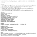 51458397597 Glove Box Repair Bracket For BMW Z3 SERIES S52 S54 M52 M54 M44 96-02