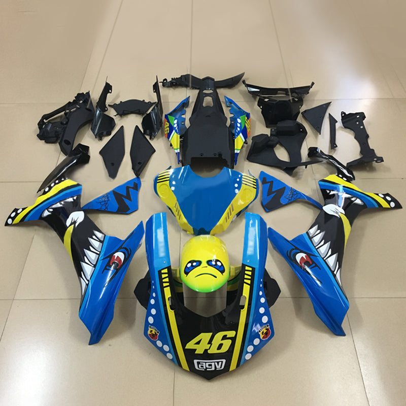 Amotopart Yamaha YZF 1000 R1 2015-2019 Fairing Kit Bodywork Plastic ABS
