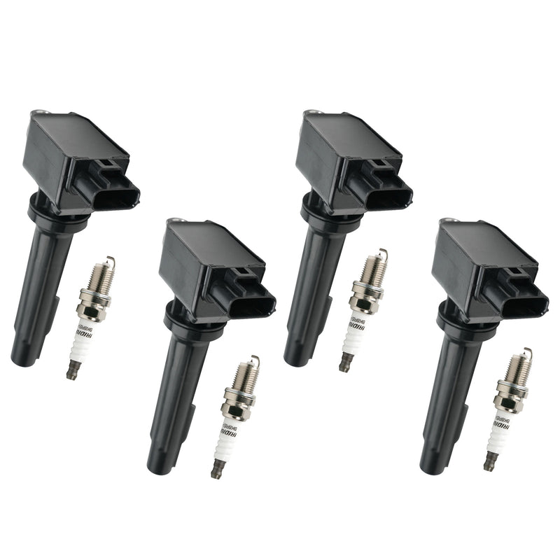 2012-2020 Mazda 3 2.0L L4 4x Ignition Coils+Spark Plugs UF656