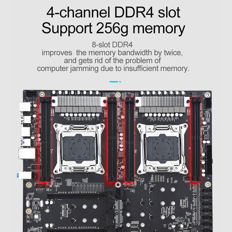 X99_D4_DUAL_PRO Dual-Channel Desktop Computer Motherboard LGA2011-3 V3/V4 CPU