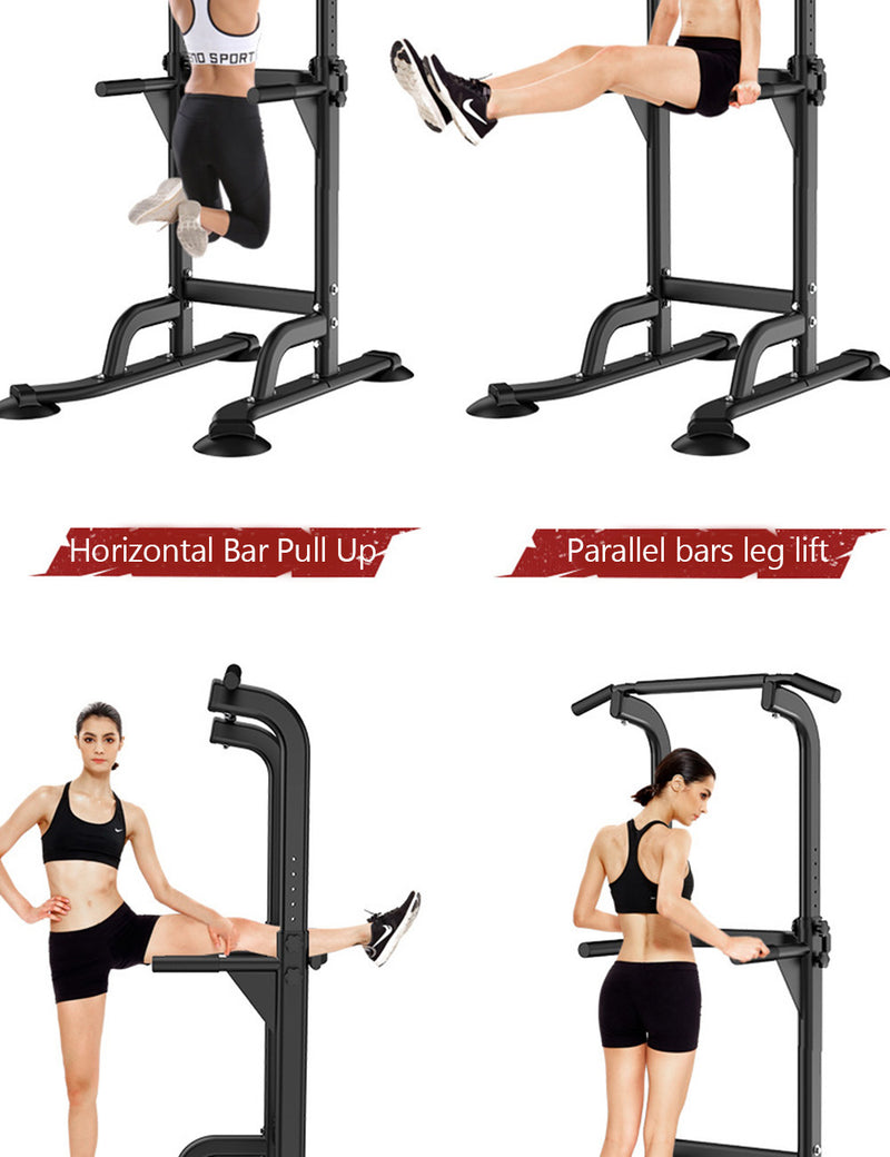 Pull-Up Bars & Squat Bar Power Tower Dip Stands  Strength Training for Home Gym