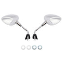 Chrome Mirror Set Shorty For Vespa GTS 125 300 HPE Sprint Primavera 50 125 150