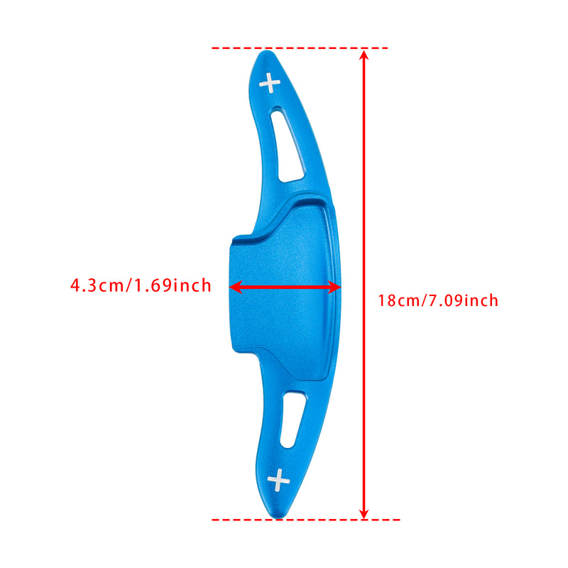 Steering Wheel Paddle Shifter Extension For Ford Explorer 20-23 Aluminium Blue