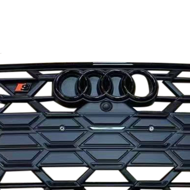 Black Front Bumper Grill Grille Fit Audi A7 C8 S7 2019-2024 W/ACC
