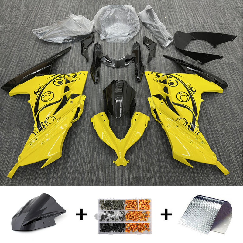 Amotopart Kawasaki EX300/Ninja300 2013-2017 Fairing Kit Bodywork Plastic ABS