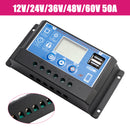 12V-60V PWM Solar Controller Display Current Solar Street Light Control 0V Start