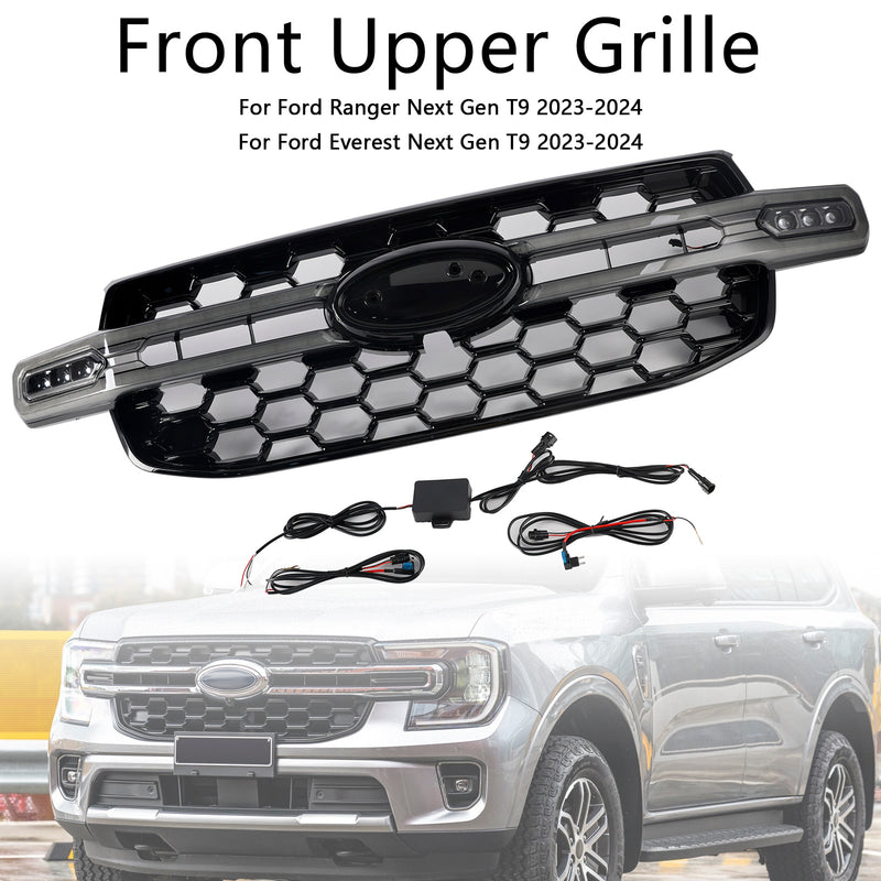 Front Bumper Grille Grill Fit Ford Ranger Everest Next Gen Wildtrak 2023-2024