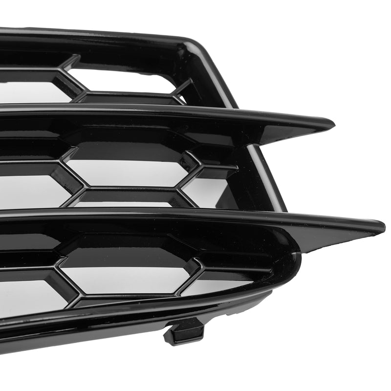 Honeycomb Front Bumper Fog Light Grille Cover Fit Audi A3 8P S-Line 2009-2012