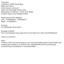 Pair Car Fog Light Grill Cover Left&Right For 2016-2019 VW Beetle