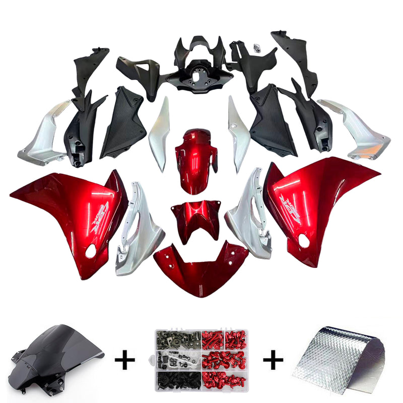 Fairings 2011-2015 Honda CBR250R Red Silver CBR Racing Generic