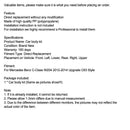 Mercedes Benz W204 2012-2014 Upgrade C63 Style Front Rear Bumper Body Kit