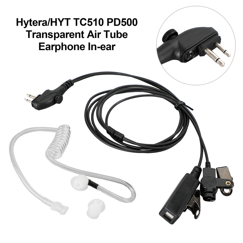 Acoustic Air Tube Headset PTT Fit for HYT TC-518 TC-580 TC-600 TC-610 TC-618