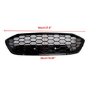 ST Style Gloss Black Mesh Front Bumper Grill Fit Ford Focus MK4 2018-2021